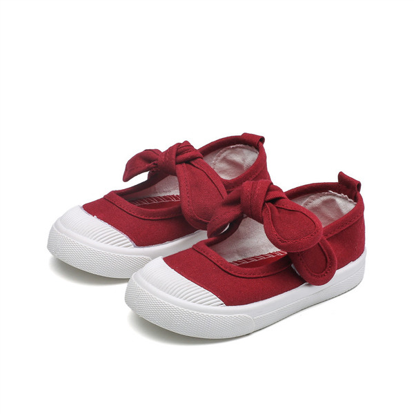 children's cloth espadrilles with bow