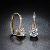 Agate zirconium, fashionable advanced earrings, light luxury style, high-quality style, simple and elegant design