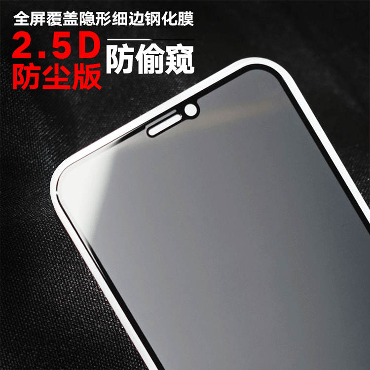 适用苹果13防偷窥钢化膜 iphone11pro/12/Xr全屏隐私防窥手机膜