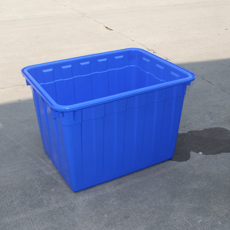批发工农业周转方箱塑料渔箱 50L-600L多规格可加轮加厚塑胶水箱