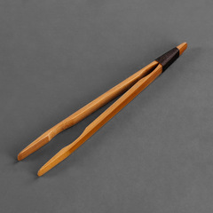 Wholesale natural bamboo tea clips tea leaf clips tea ceremony kung fu tea set six gentlemen accessories bamboo tea cup clips tweezers