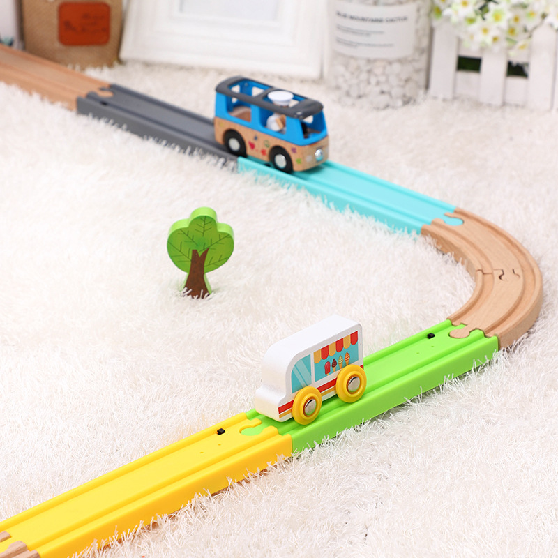 Electric sounding train track touch button compatible wooden train track Thomas