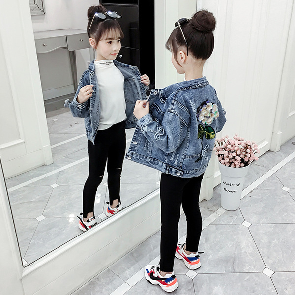 Denim autumn jacket