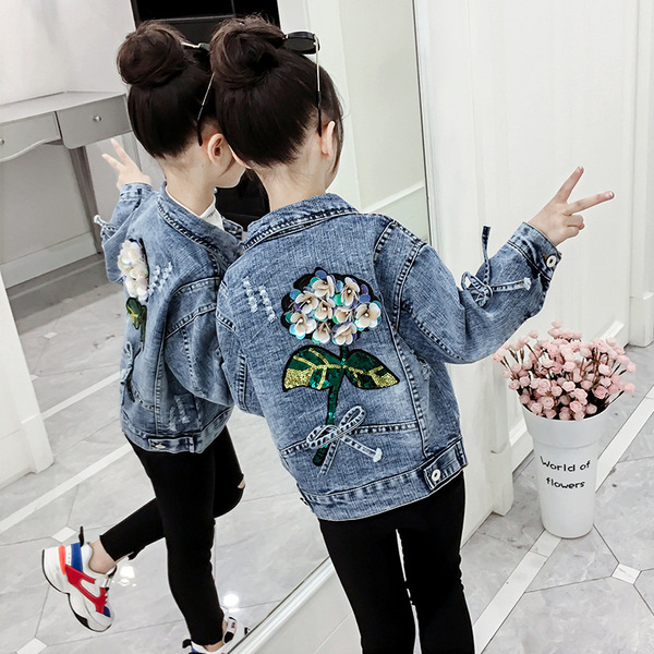 Denim autumn jacket