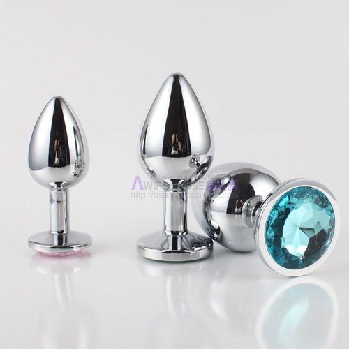 Metal anal plug with smooth thread in the back chamber, small, medium and large, stainless steel anal plug, alternative toy, gay utensil