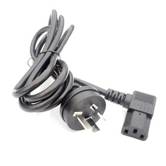 AU Australian power cord SAA RCM Australian standard three-plug plum blossom suffix elbow Australian Australian plug cord