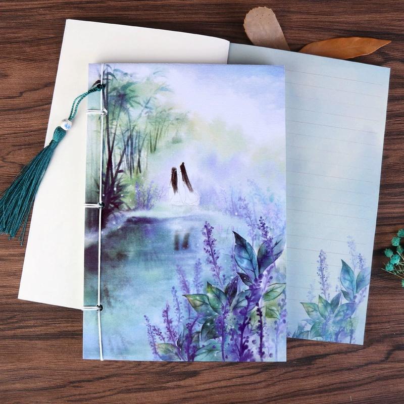 Retro watercolour ancient style, pocketbook, Birthday gift