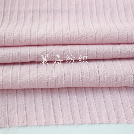 Cotton fabric pure cotton washed jacquard fabric soft breathable shirt skirt fabric children's clothing fabric