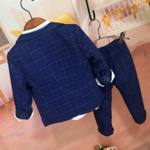 Factory wholesale: Kids' boys' suits, Korean-style blazers, flower boy formal wear, children's fashion show outfits, trendy kids' clothing sets