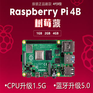 树莓派 4th generation Raspberry Pi 4B development board python Bluetooth 5.0 official original 4b