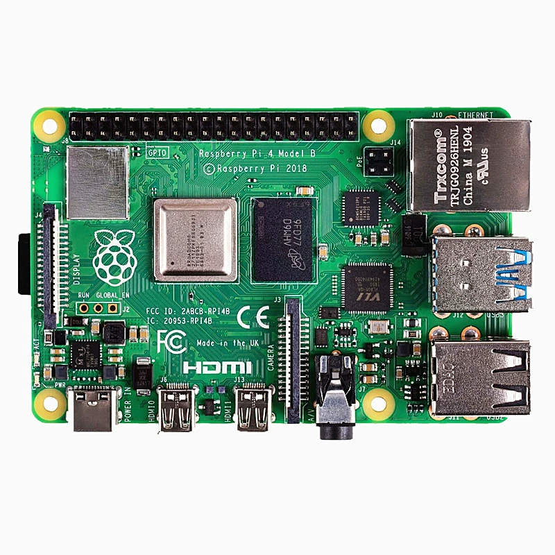 Плата разработки Raspberry Pi 4 поколения, официальный оригинал 4B, Python, Bluetooth 5.0
