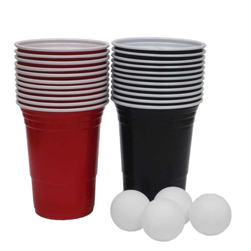Los fabricantes venden 450mL vasos de plástico desechables rojos beerpong juegos de cajas redcups tazas de fiesta