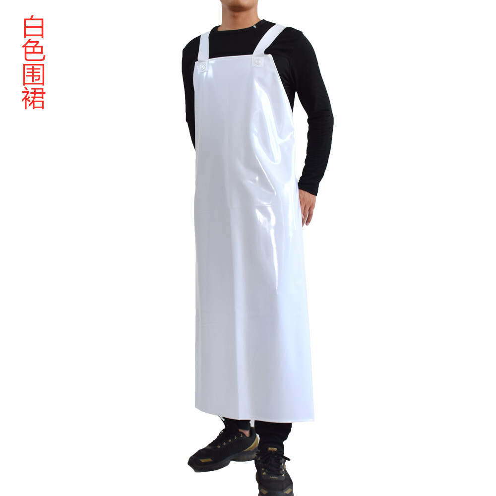 흰 어깨 앞치마
