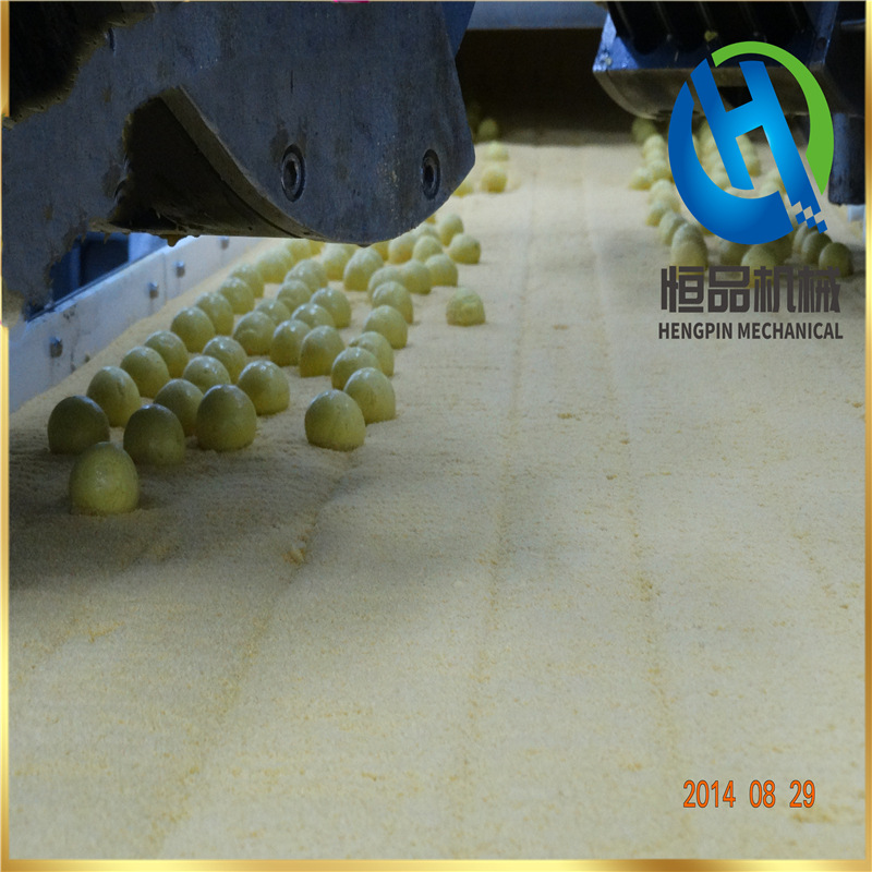 生产全自动香芋地瓜丸的上屑机的厂家 糯米丸裹面包糠的机器