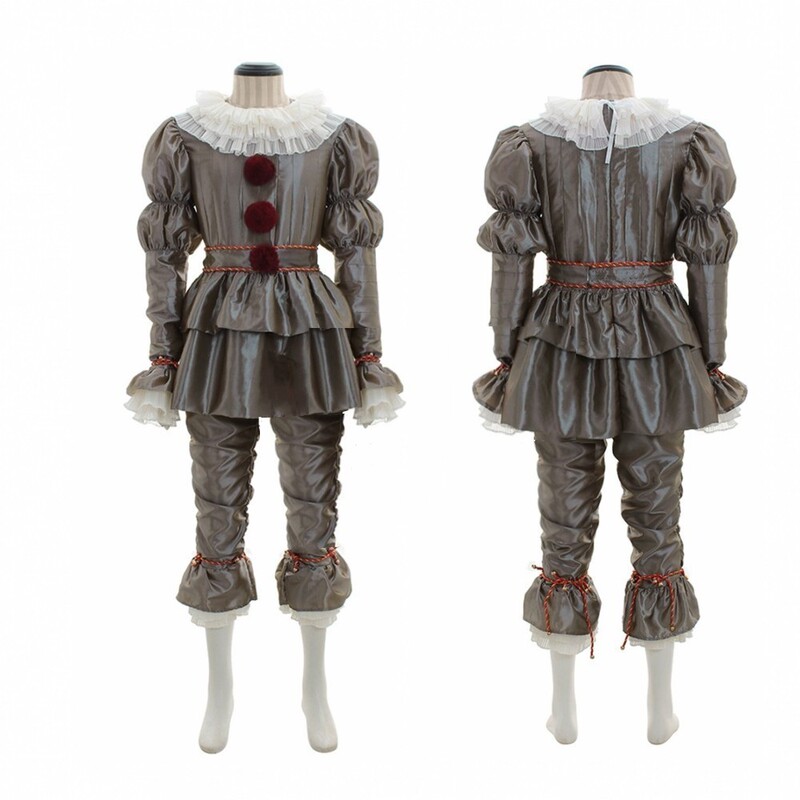 2020 New Clown Soul Cos Pennywise Cosplay Halloween Costume Joker Pennywise