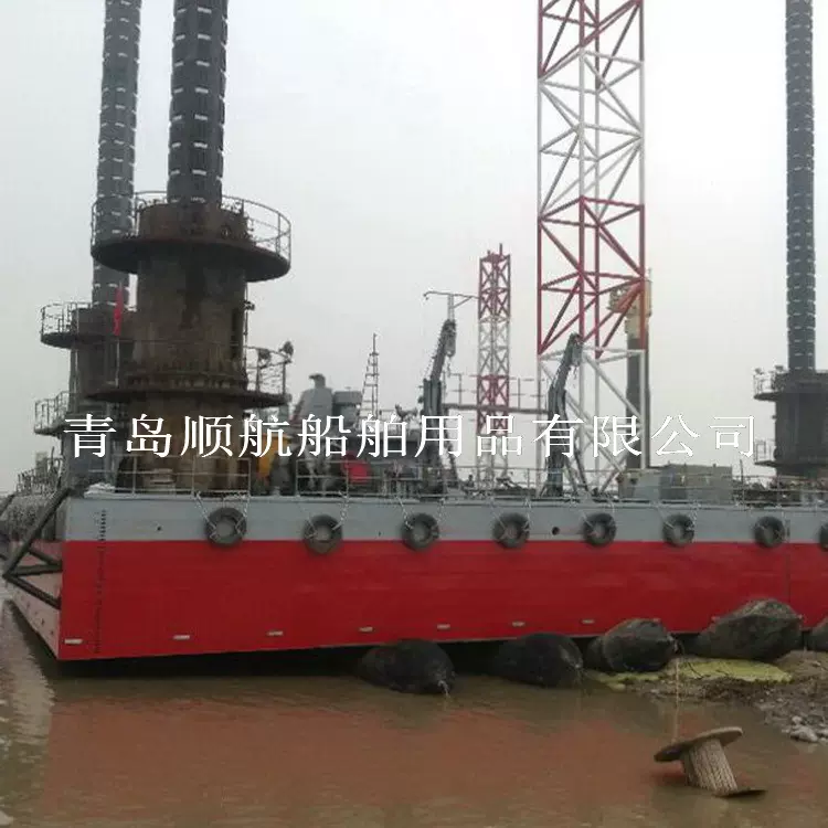 顺航加厚充气堵漏船用气囊橡胶直径2.5米大型船舶下水用充气气囊