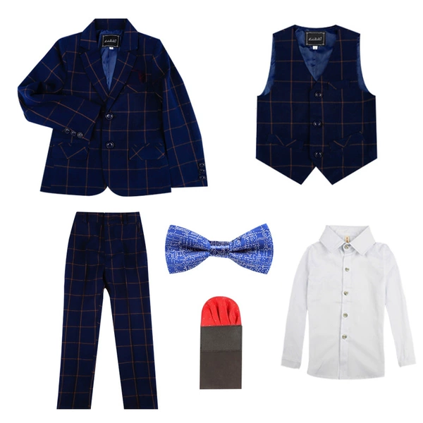 Set, shirt, bow tie lapel pin