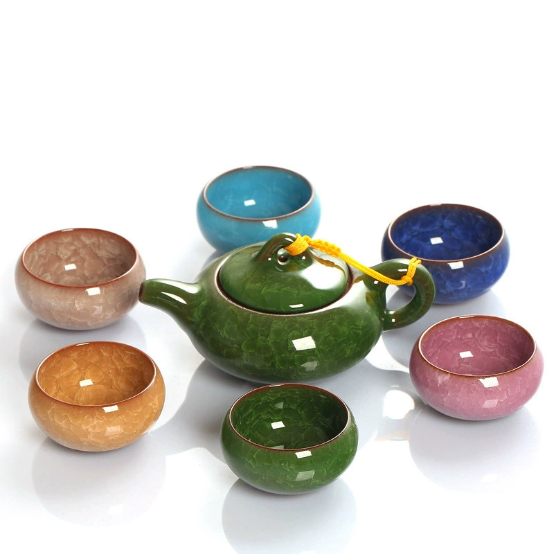 Чайная чашка (Tao Porcelain Eight) из фарфора с ледяной трещиноватой глазурью, простая элегантная, 7 цветов