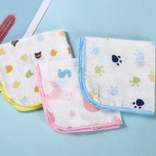 婴儿纱布口  现货棉质方巾母婴用品  宝宝高密小方巾打嗝巾批发