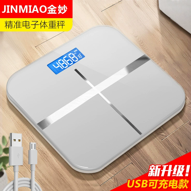 Умный дом электронные весы могут USB зарядка измерение комнатной температуры весы человеческого тела здоровье взрослых потеря веса взвешивание
