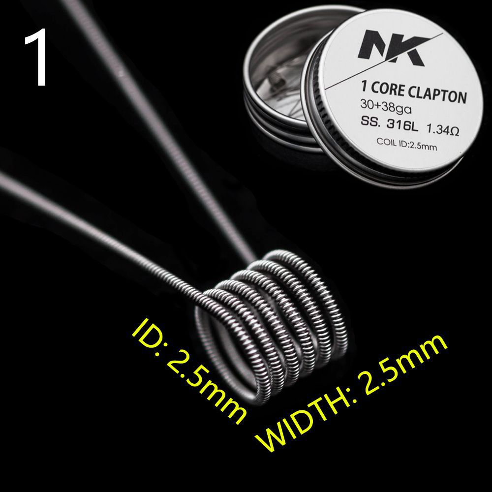 SS.316L不锈钢温控发热丝花丝clapton线圈prebuilt coil