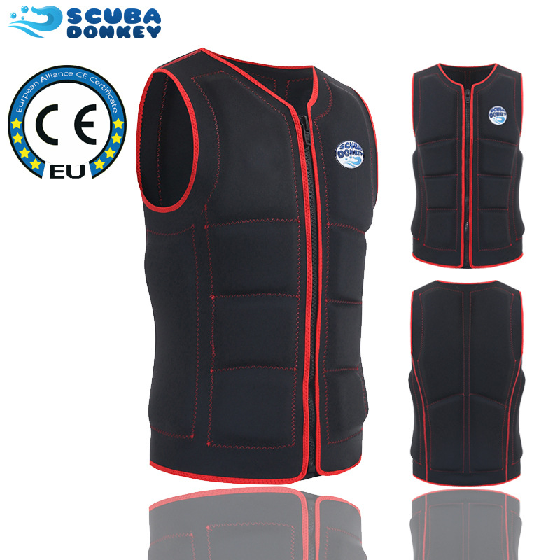 海升批发大浮力救生衣游泳超弹背心漂流冲浪便携可折叠救生马甲衣