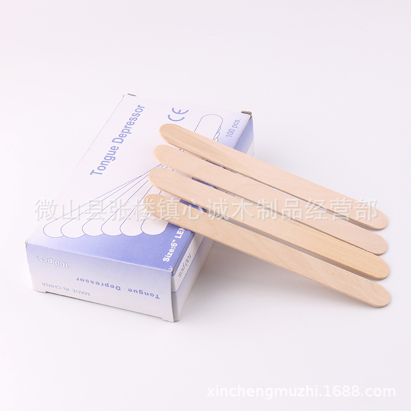 Disposable wooden tongue depressor 150mm tongue depressor single packaging birch tongue depressor independent packaging Disposable wooden tongue depressor 150mm tongue depressor single packaging birch tongue depressor independent packaging