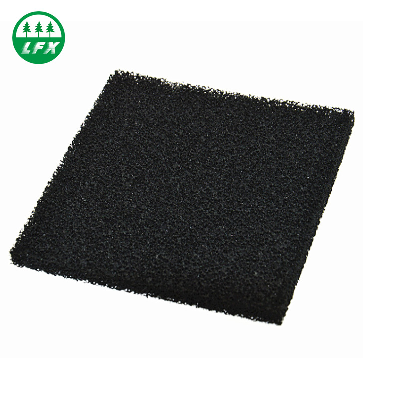 供应批发10mm厚吸烟绵 活性碳过滤网海绵 吸烟仪活性炭海绵