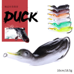 Raichu Blackfish Soft Bait 10.5cm/18.5g Little Duck Soft Bait Black Road Lure Artificial Silicone Fish Bait