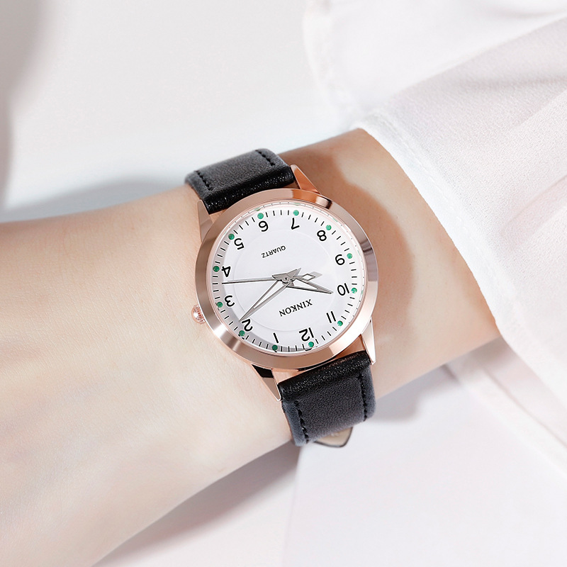 Simple digital exam dedicated student watch luminous waterproof women's watch women's watch belt box one-piece delivery