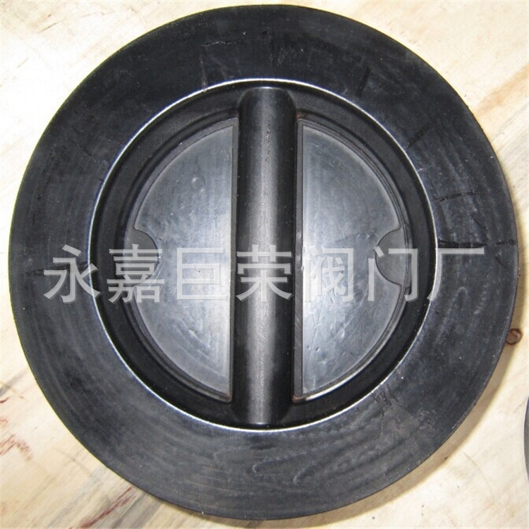 铸钢蝶式止回阀  H76J-10C 对夹式衬胶止回阀 DN80 南高 阀门