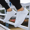 Trend footwear, small universal white shoes for leisure, sneakers, trend of season, Korean style