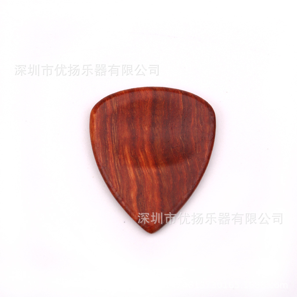 Tallado logo guitarra de madera Pick madera metralla Folk Bass ukulele Pick Guitar Accesorios