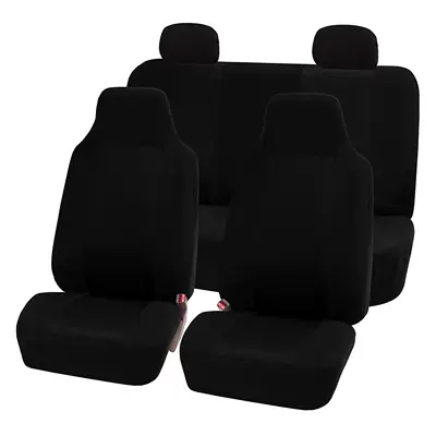 Mexico Temu Foreign Trade Five-Seater Car Universal Seat Cover High-Back Model Amazon Bestseller Exclusively for Cross-Border Sales (Universal seat cover) - black-5-seats-general