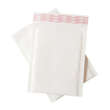 快递包装袋白色牛皮纸信封袋子手机壳气泡袋礼品印logo15x18cm