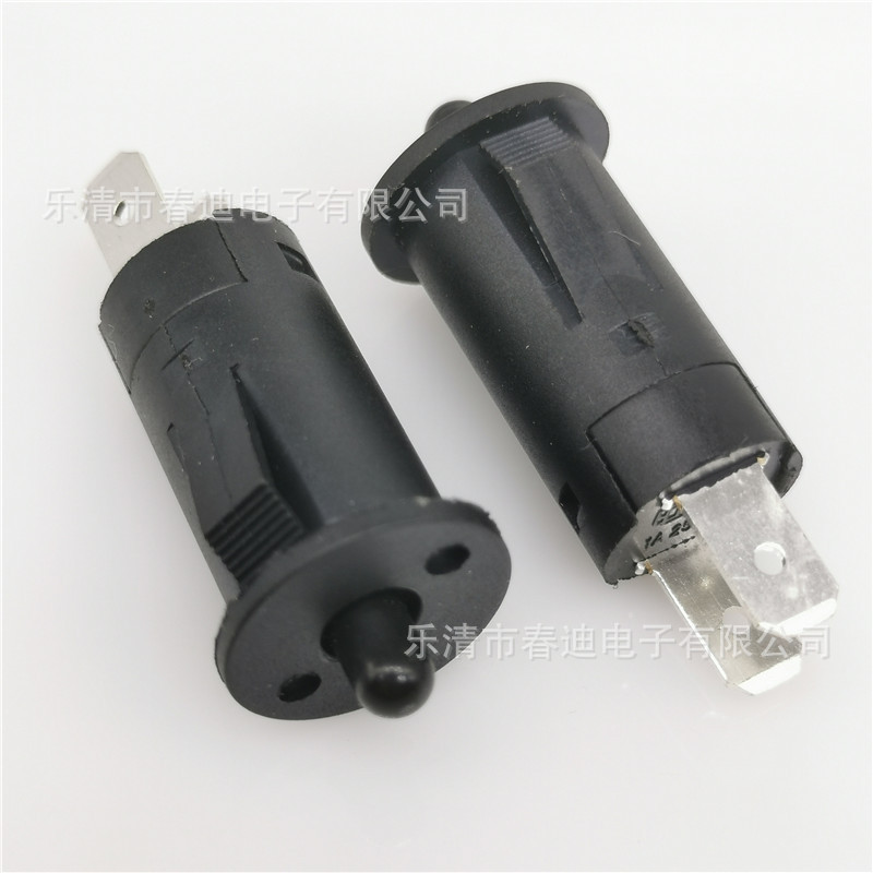 供应按钮开关 冰箱消母柜卡式开关 常闭开关 直径12MM按键开关