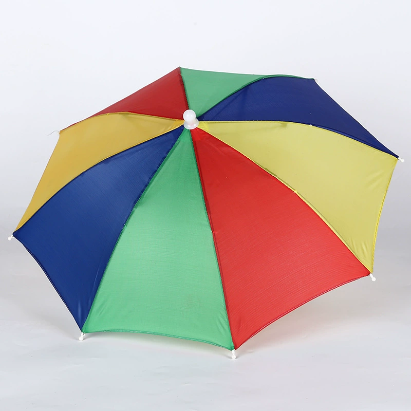 Double-layer Travel Umbrella Hat, Windproof, Dual Sizes 53 / 63 cm, Compact 30 cm