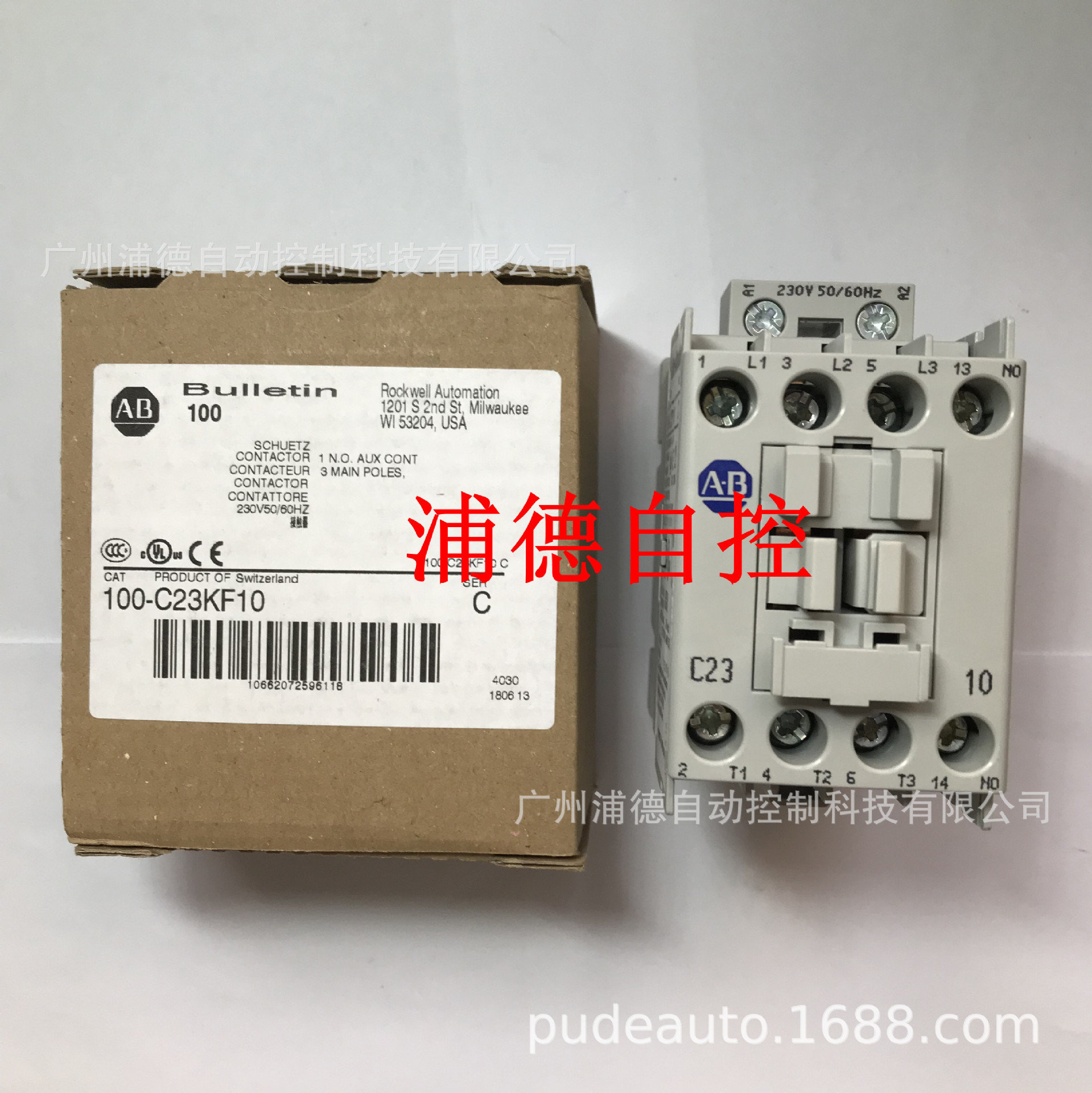 AB交流接触器100-C23*10，100-C23KF10全新原装现货230V