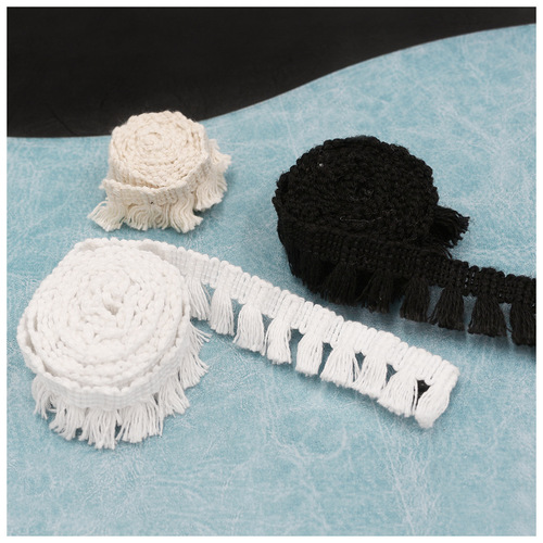 Factory direct supply 1.8cm cotton tassel lace home sofa children's clothing tassel lace decorative accessories
