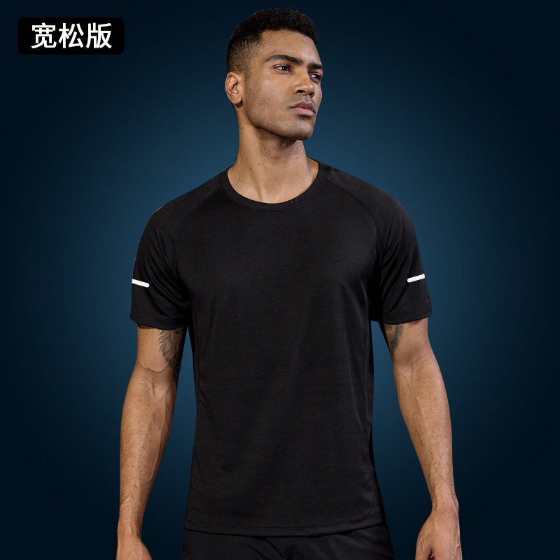 Camisetas deportivas de manga corta, camisetas de sudor para hombres y mujeres, ropa de secado rápido, acondicionamiento físico de verano, hielo suelto y transpirable, media manga delgada