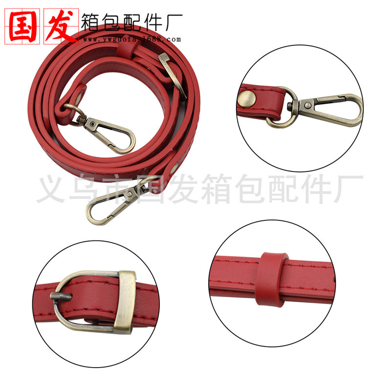 50% 1,2 m cinturón de cuero real cinturón de hombro cinturón de mochila cinturón diagonal accesorios de bolsas DIY 120CM