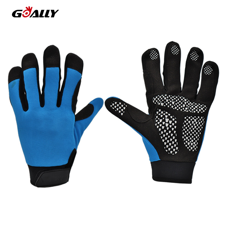 双色硅胶印防滑耐磨汽车修理工具使用防护手套