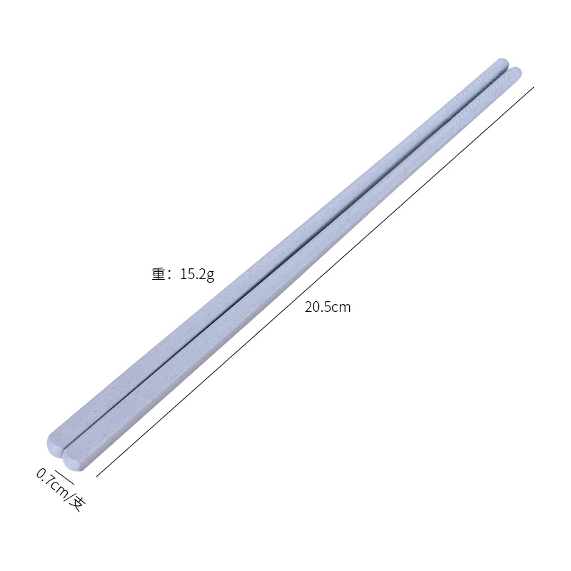 Palillos creativos de paja de trigo de 20 cm, estilo japonés, para restaurantes y hoteles, 4 pares para uso doméstico.