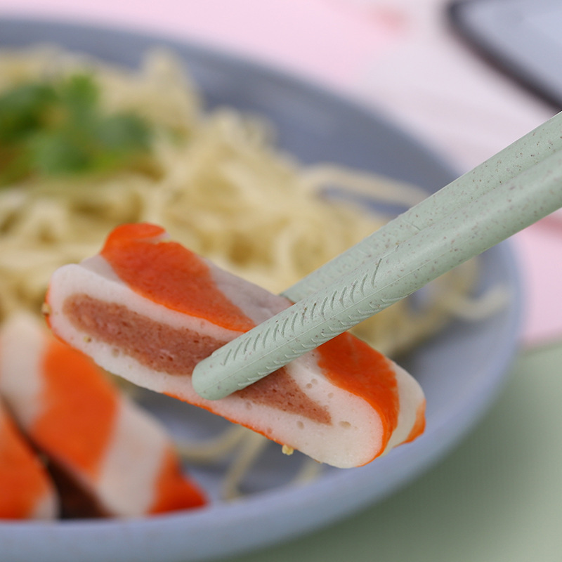 Palillos creativos de paja de trigo de 20 cm, estilo japonés, para restaurantes y hoteles, 4 pares para uso doméstico.