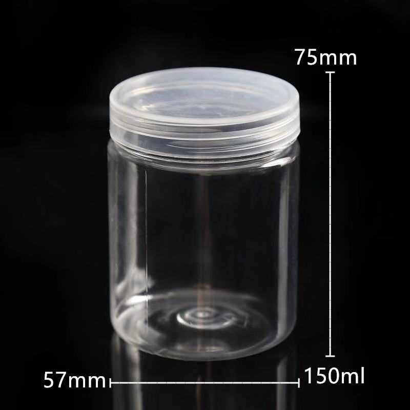 55*75PET塑料广口瓶 水晶泥瓶 150ml斯莱姆瓶 55*75糖果瓶现批发