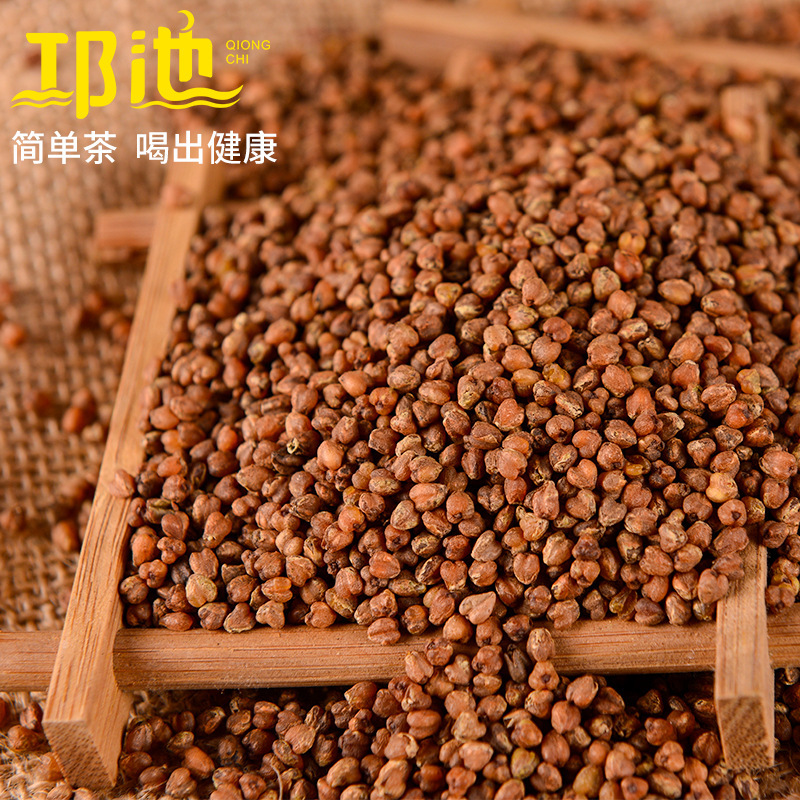 Qiongchi Black Pearl buckwheat tea bulk black Buckwheat tea whole germ tea Daliangshan factory wholesale buckwheat tea buckwheat