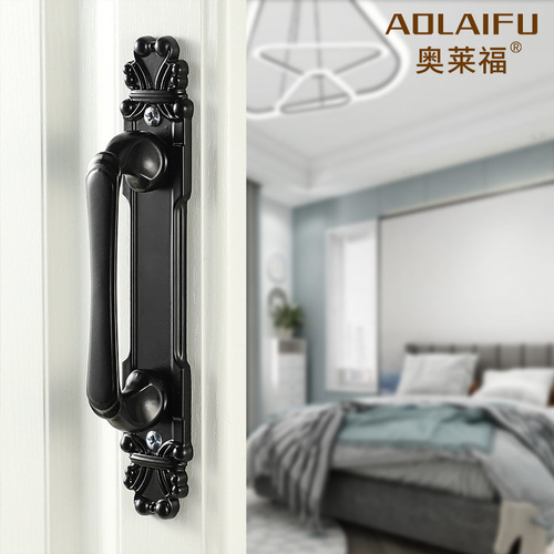Exposed handle door handle wooden door exposed handle fire door push-pull panel handrail channel escape door handle