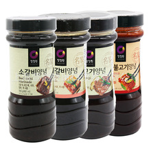 韩国进口清净园烤肉酱烤排酱840g瓶装腌制烤肉烧烤酱料韩式烤肉酱