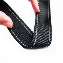 黑色尼龙双面反光条织带服装辅料安全警示夜光条宠物用品尼龙织带