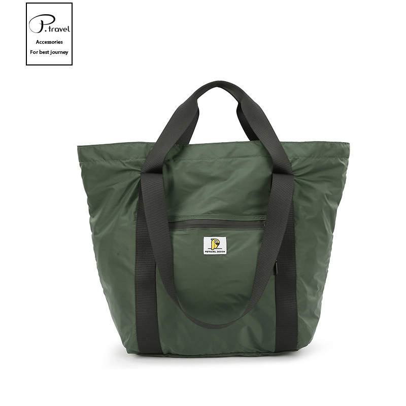 Bolsa de almacenamiento portátil de viaje ligero al aire libre Bolsa de viaje plegable impermeable de nylon japonés Bolsa de viaje portátil de gran capacidad